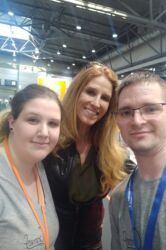 Zerafine, Schlaubibasti und Ursula Poznanski auf der LBM19