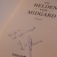 Autogramm Liza Grimm im Buch "Die Helden von Midgrad"